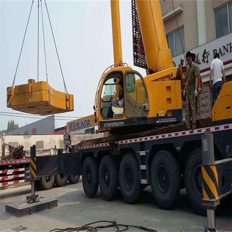 惠济当地吊车出租|机器吊装|75吨|工厂搬迁服务